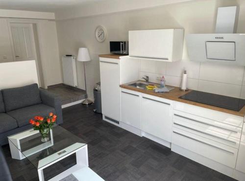 Köök või kööginurk majutusasutuses Seaside-Amrum-1