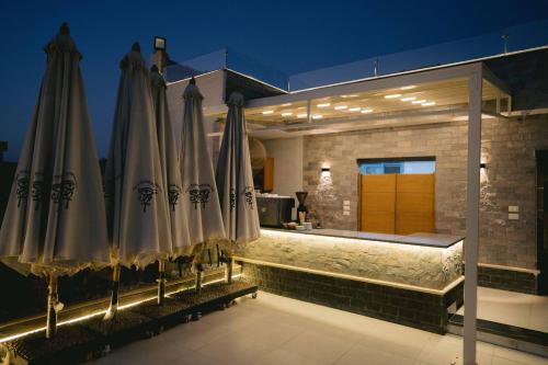 Ένα ή περισσότερα κρεβάτια σε δωμάτιο στο Tuya pyramids view