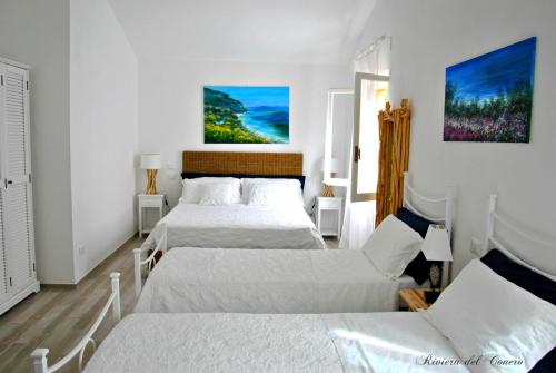 Postel nebo postele na pokoji v ubytování Bed And Breakfast Le Azalee