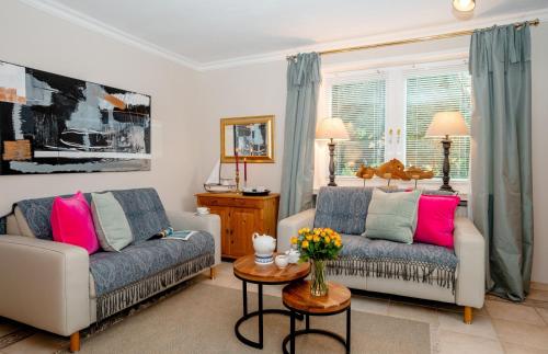 Χώρος καθιστικού στο Sylter Seestern App Wattglück