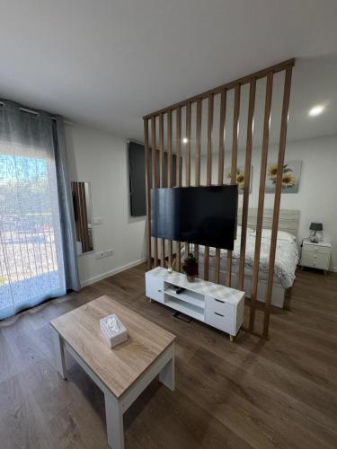 Μια τηλεόραση ή/και κέντρο ψυχαγωγίας στο Roomy Estudio