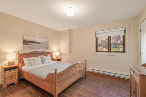 Ένα ή περισσότερα κρεβάτια σε δωμάτιο στο Chalet 24 Chemin des Skieurs