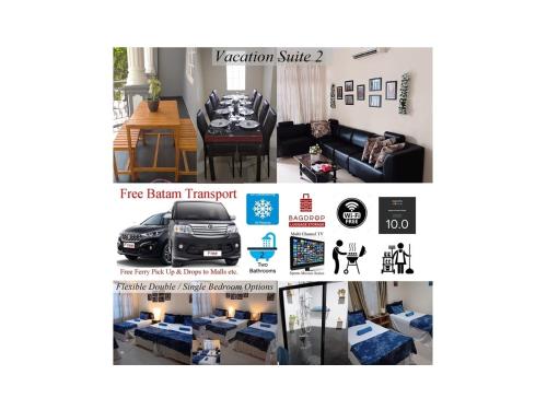 Χώρος καθιστικού στο BatamExcursion Vacation Suites