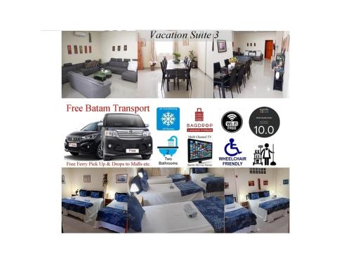 Χώρος καθιστικού στο BatamExcursion Vacation Suites