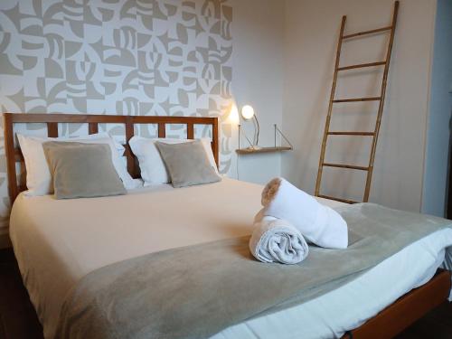 Postel nebo postele na pokoji v ubytování Maison Gohora Dago