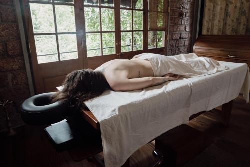 Spaa ja/või tervisekeskus majutusasutuses Harmonie By Ayuthantra