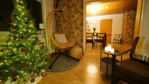 Χώρος καθιστικού στο Plant Apartment - Zwischen Schwarzwald und Schwäbischer Alb