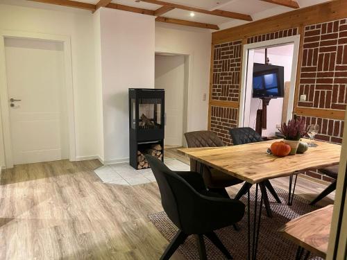 Posezení v ubytování Gemütliche Heidschnucke