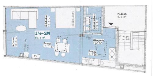 Půdorys ubytování Bijou Biobergün