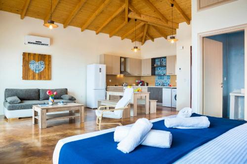 Postel nebo postele na pokoji v ubytování Villa Dioni