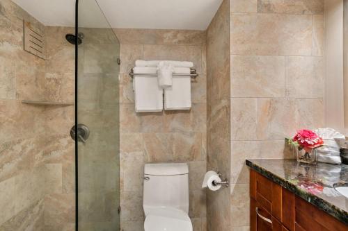 Vannituba majutusasutuses Mahana 713 · MA 713 Luxury OceanFront Studio