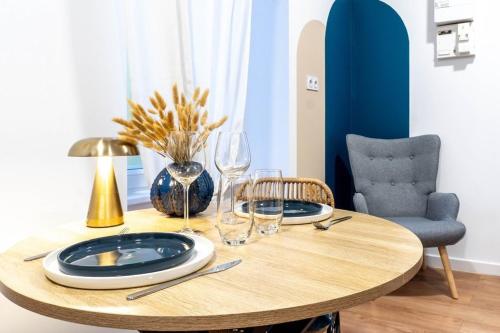 Studio 2 étoiles proche gare & centre ville - parking gratuit & fibre netflix