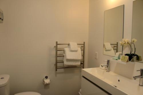 Et badeværelse på Franz Josef Oasis