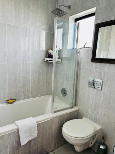 Koupelna v ubytování Sunset Heaven