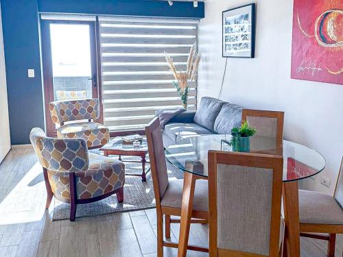 Χώρος καθιστικού στο HOM Depto 4PAX con Parking En cerro Baron