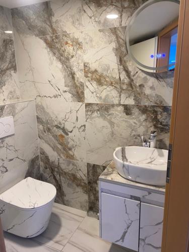 Koupelna v ubytování Apartment