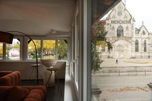 Χώρος καθιστικού στο Les Loges de Brou