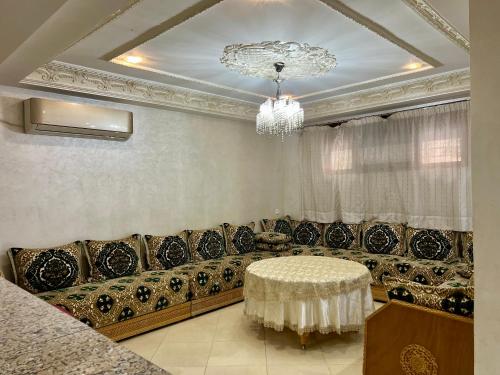 Et opholdsområde på Fes Duplex Guesthouse - Comfort Room Medina