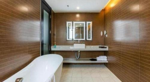 Koupelna v ubytování Xana Hotelle Rizhao Lanshan District Government