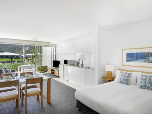 Ένα ή περισσότερα κρεβάτια σε δωμάτιο στο Peppers Blue on Blue