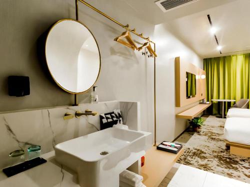 Koupelna v ubytování Borrman Hotel Jining High-tech Huangtun