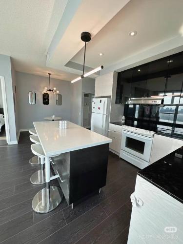 Kuchyň nebo kuchyňský kout v ubytování xto