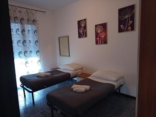 Postel nebo postele na pokoji v ubytování Ivy house