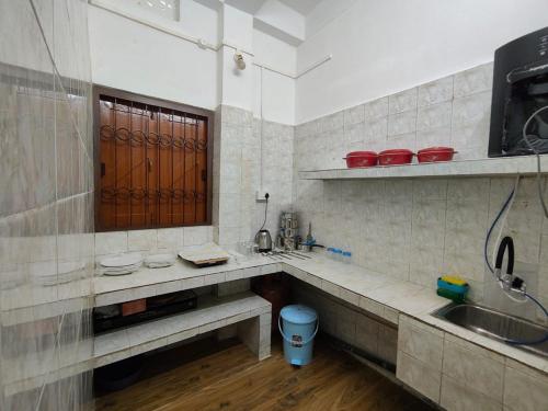 Η κουζίνα ή μικρή κουζίνα στο Whitewoods Stay