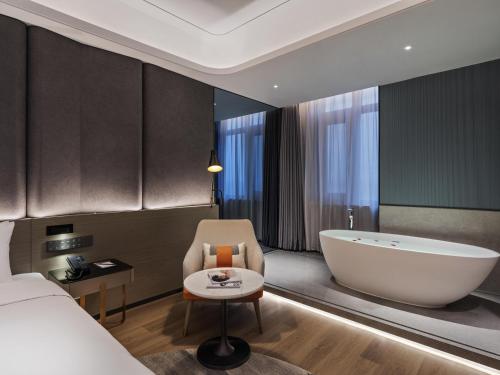 Χώρος καθιστικού στο Novotel Jinan North Down Town