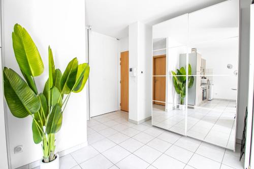 Koupelna v ubytování Sweet-Leaf Calme, proche Luxembourg