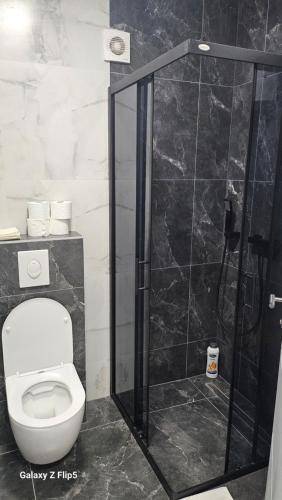 Koupelna v ubytování Apartman Peric 3 Brcko