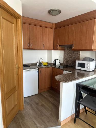 Η κουζίνα ή μικρή κουζίνα στο A studio-apartment in a newly built house.WIFI