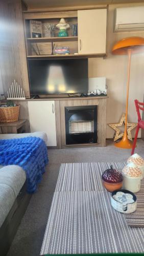 Η κουζίνα ή μικρή κουζίνα στο Seton Sands Holiday Village GULLANE 5 free Wifi