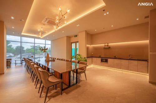 Kuchyň nebo kuchyňský kout v ubytování Westgate Park Binh Chanh