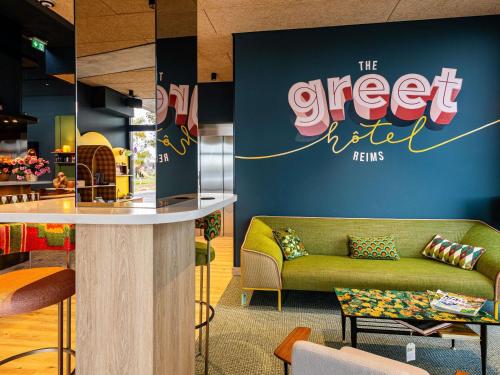 Posezení v ubytování greet Hotel Reims Tinqueux