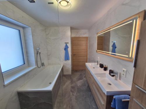 Koupelna v ubytování Ferienwohnung Peham