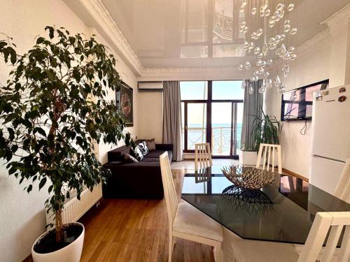 Posezení v ubytování Arcadia Beach Terrace Apartments