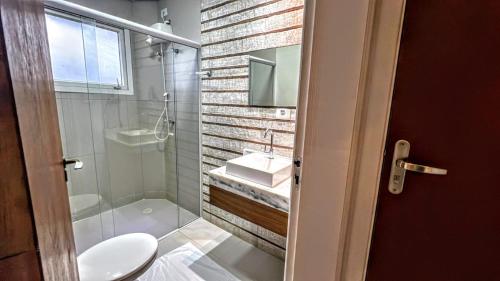 Phòng tắm tại Casatua Pousada