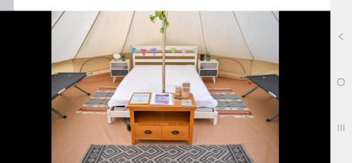 Et opholdsområde på I do glamping penhallow campsite Ltd