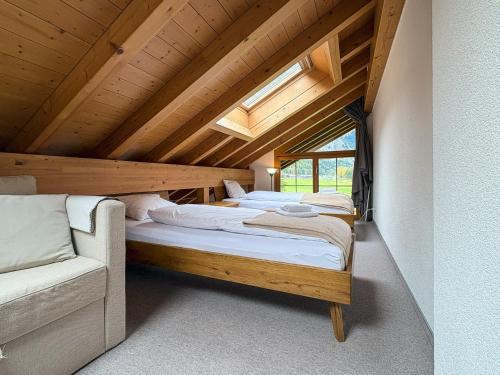 Ένα ή περισσότερα κρεβάτια σε δωμάτιο στο Apartment Honegg