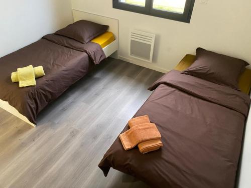 Postel nebo postele na pokoji v ubytování chez Nadia 3 chambres