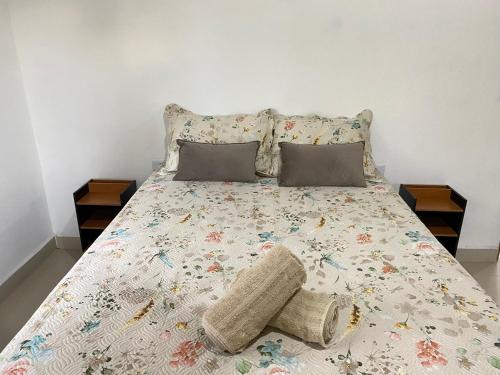 Postel nebo postele na pokoji v ubytování Casa Lilás no Vale do Capão