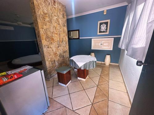 Χώρος καθιστικού στο Johnnys motel