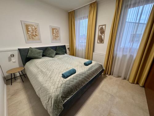 Ένα ή περισσότερα κρεβάτια σε δωμάτιο στο Lavén Superior Apartment