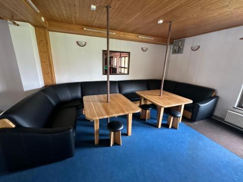 Posezení v ubytování Hideout Villa