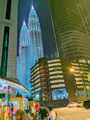 Nespecifikovaný výhled na destinaci Kuala Lumpur nebo výhled na město při pohledu z apartmánu