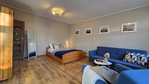 Et opholdsområde på Piątka - Apartamenty Parkowe