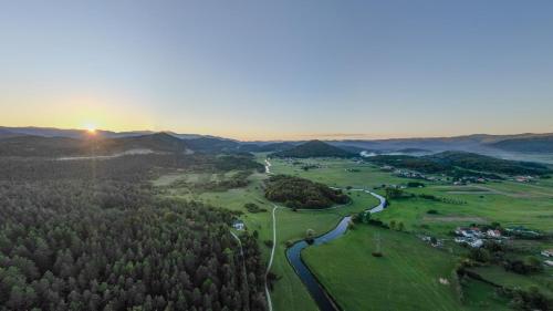 Naturlandschaft in der Nähe des Ferienhauses