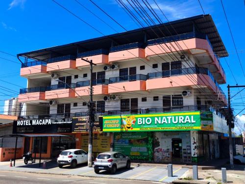 El edificio en el que está el hotel