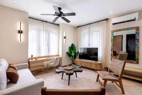 Μια τηλεόραση ή/και κέντρο ψυχαγωγίας στο Apartment Calle La Ronda At Las Catalinas